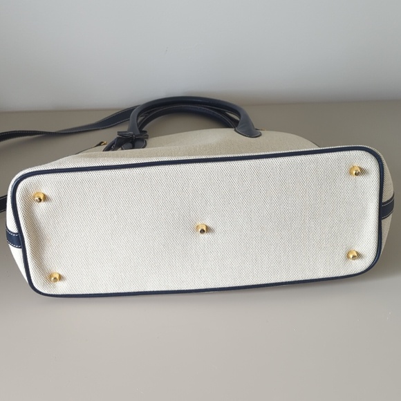 Mädler German Canvas Crossbody Purse with Leather Trim Vintage Classic Bag - Picture 7 of 8